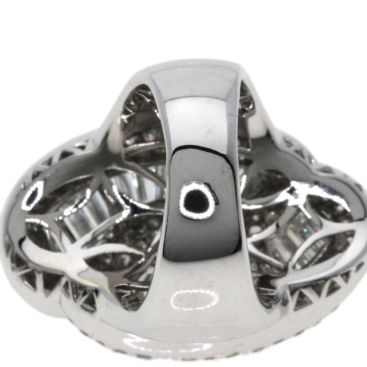 4.32ct Diamond Ring K18 White Gold  19.3g　Ladies