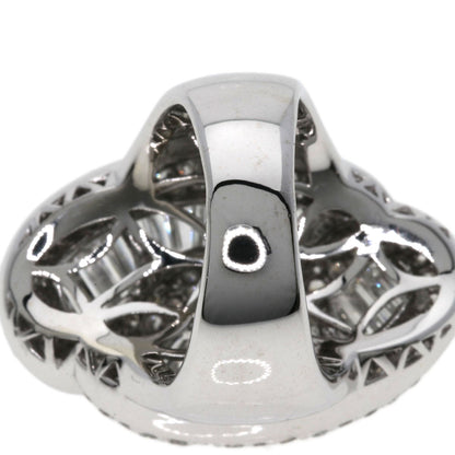 4.32ct Diamond Ring K18 White Gold  19.3g　Ladies