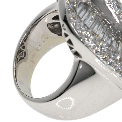 4.32ct Diamond Ring K18 White Gold  19.3g　Ladies