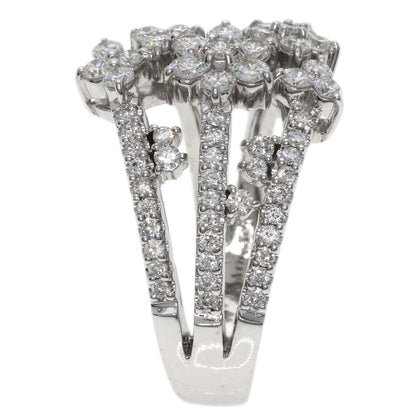 1ct Diamond Ring K18 White Gold 7.2g　Ladies