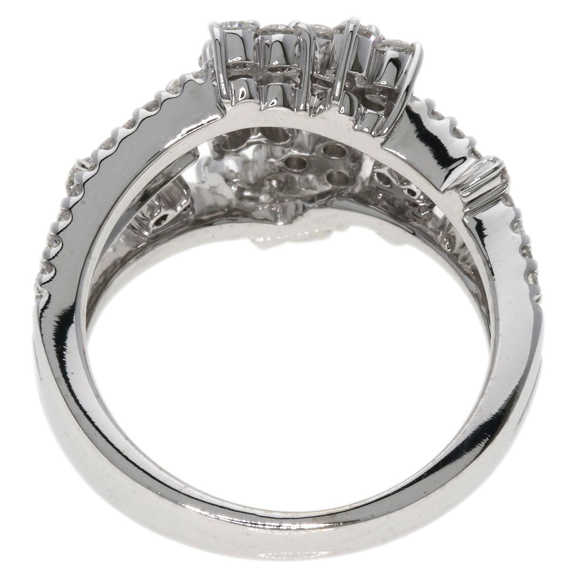 1ct Diamond Ring K18 White Gold 7.2g　Ladies