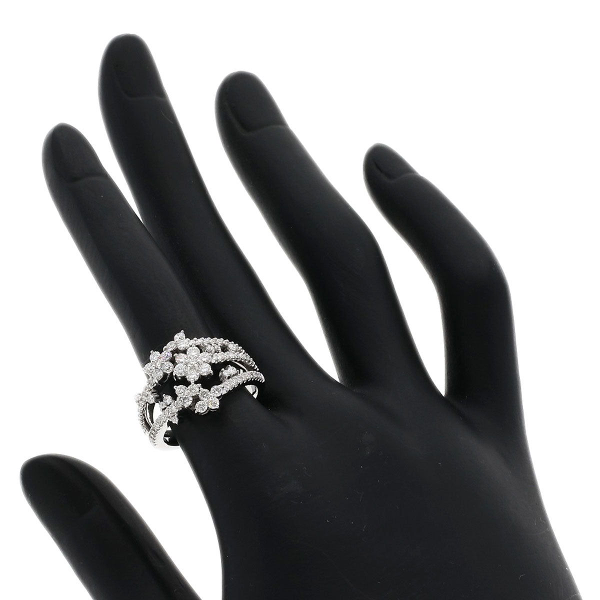 1ct Diamond Ring K18 White Gold 7.2g　Ladies