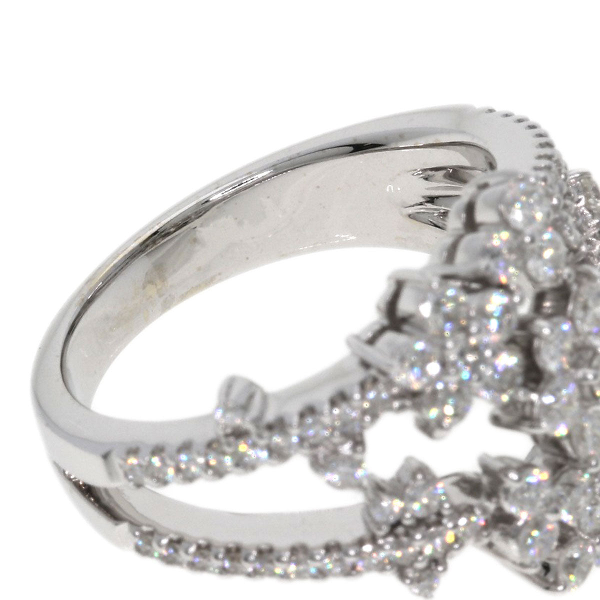 1ct Diamond Ring K18 White Gold 7.2g　Ladies