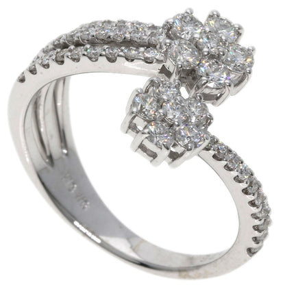 0.76ct Diamond Ring K18 White Gold  3.8g　Ladies