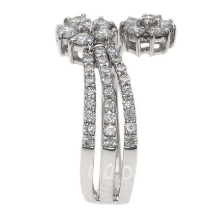 0.76ct Diamond Ring K18 White Gold  3.8g　Ladies