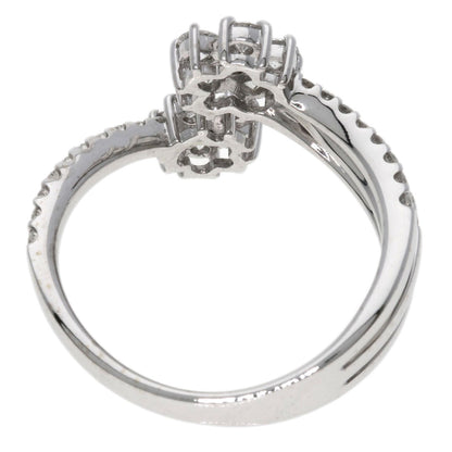 0.76ct Diamond Ring K18 White Gold  3.8g　Ladies
