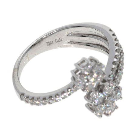 0.76ct Diamond Ring K18 White Gold  3.8g　Ladies