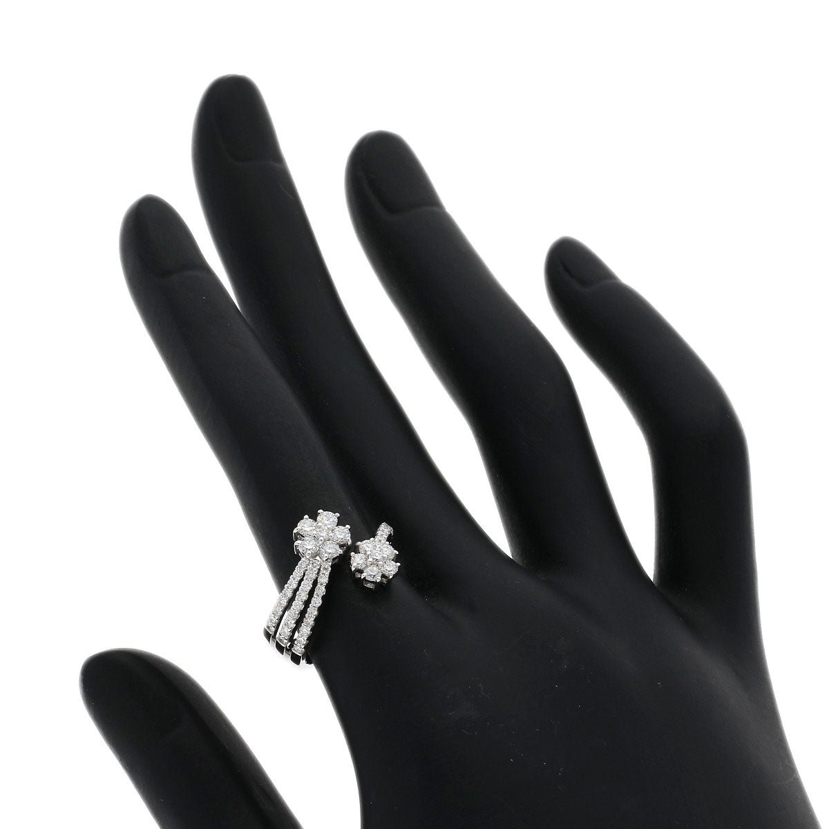 0.76ct Diamond Ring K18 White Gold  3.8g　Ladies
