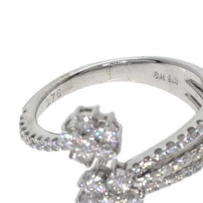 0.76ct Diamond Ring K18 White Gold  3.8g　Ladies