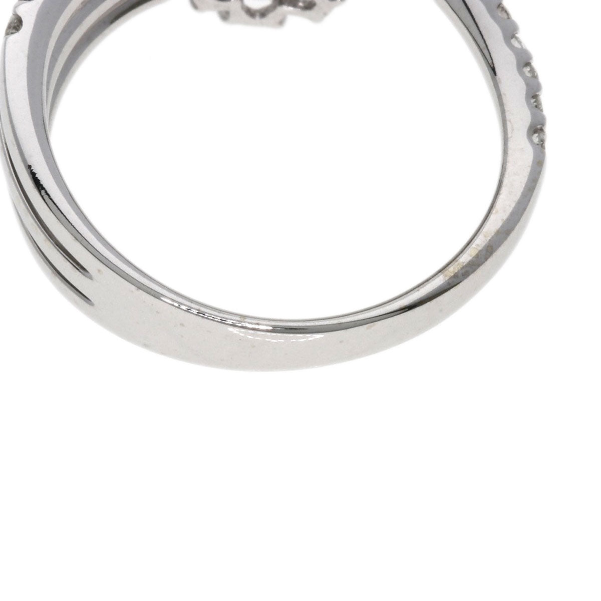 0.76ct Diamond Ring K18 White Gold  3.8g　Ladies