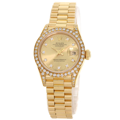 ROLEX Datejust 10P Bezel Diamond Watches 69158G K18 Yellow Gold/18K Yellow Gold Ladies