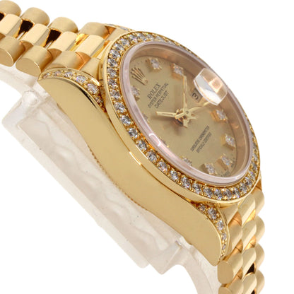 ROLEX Datejust 10P Bezel Diamond Watches 69158G K18 Yellow Gold/18K Yellow Gold Ladies