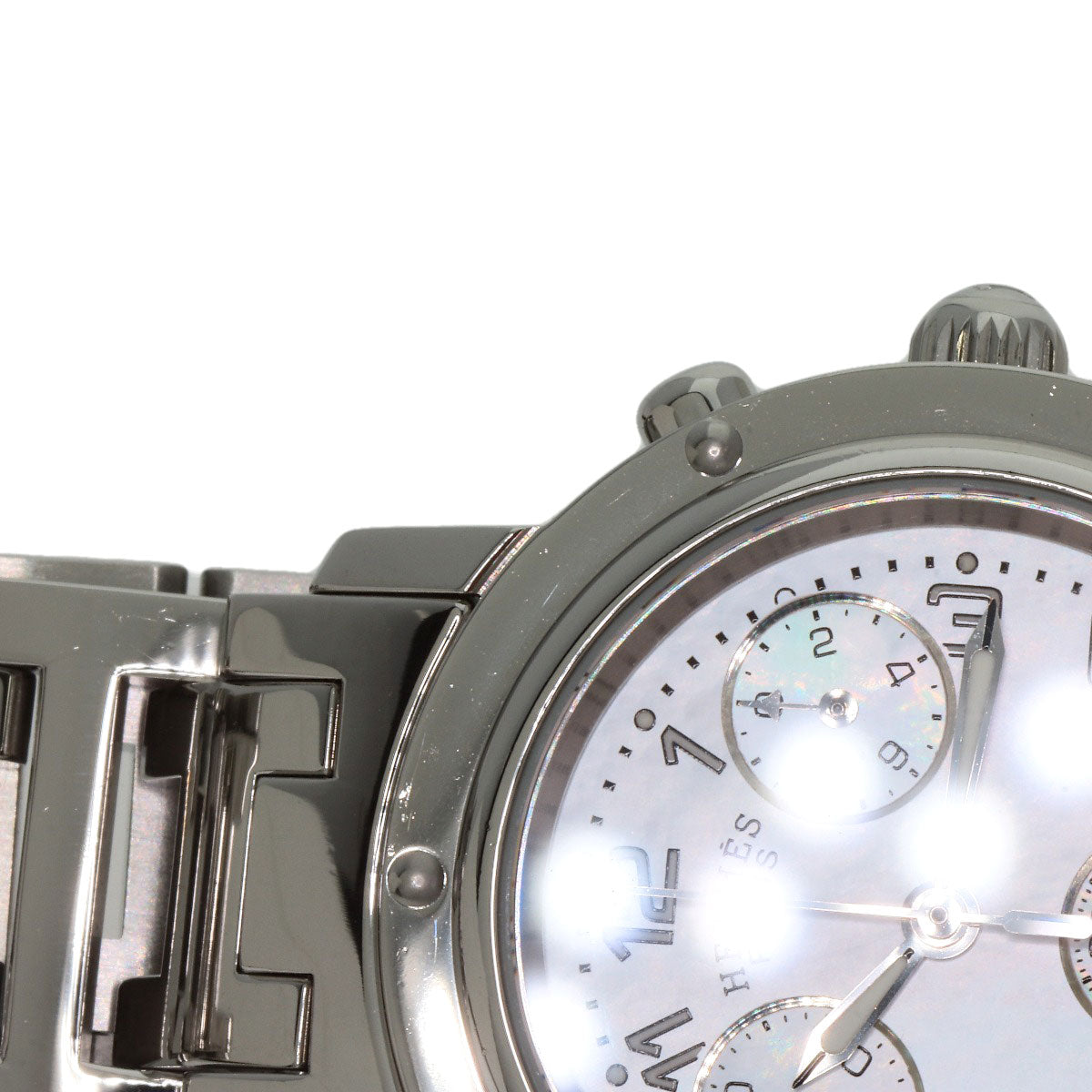 HERMES Clipper Chronograph Watches CL1.310 Stainless Steel/Stainless Steel Ladies