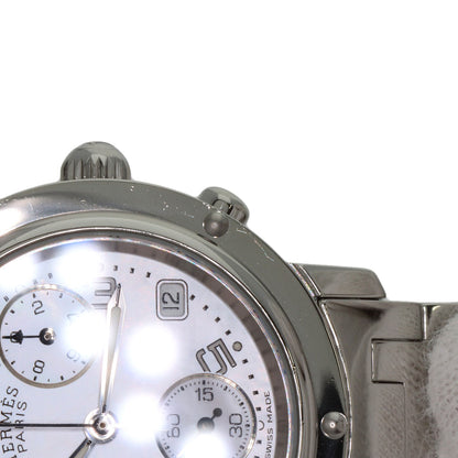 HERMES Clipper Chronograph Watches CL1.310 Stainless Steel/Stainless Steel Ladies