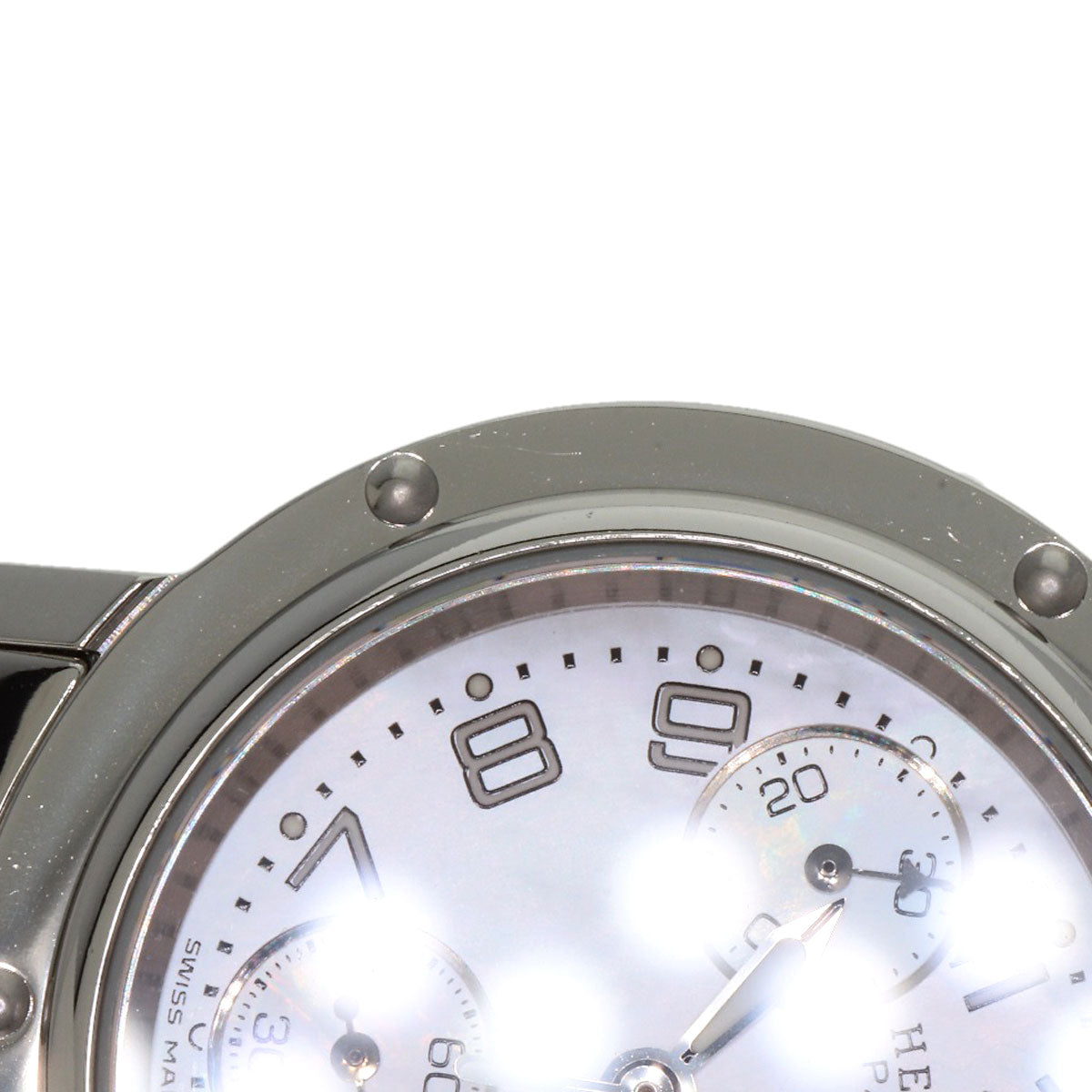 HERMES Clipper Chronograph Watches CL1.310 Stainless Steel/Stainless Steel Ladies