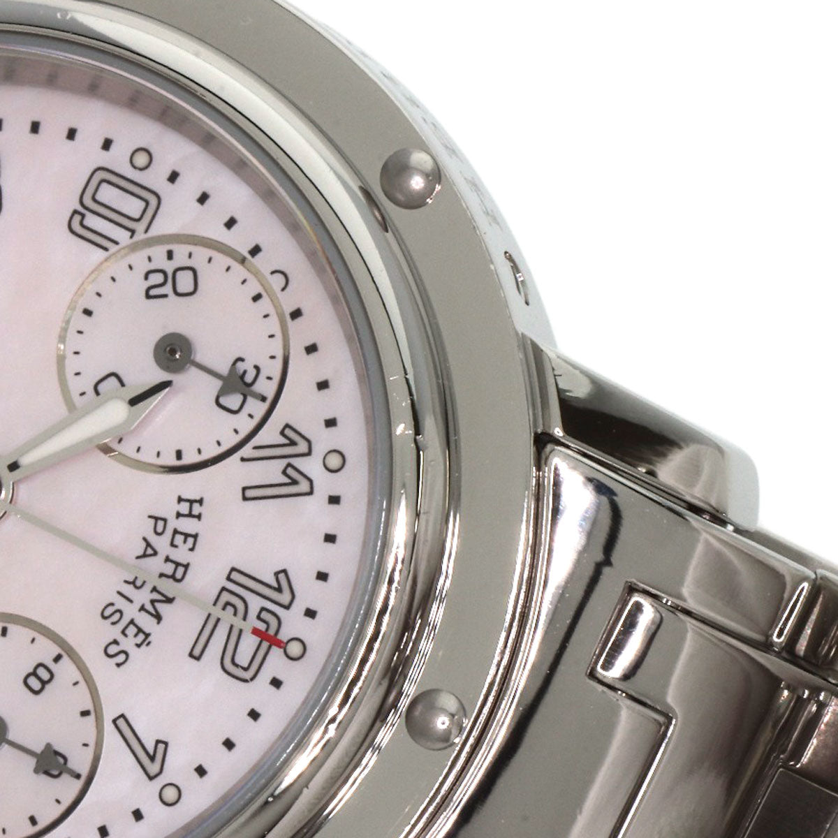 HERMES Clipper Chronograph Watches CL1.310 Stainless Steel/Stainless Steel Ladies