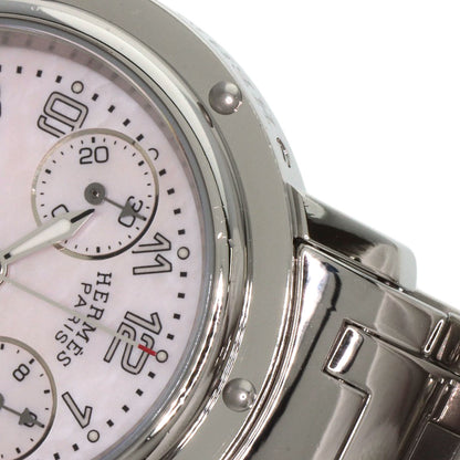 HERMES Clipper Chronograph Watches CL1.310 Stainless Steel/Stainless Steel Ladies