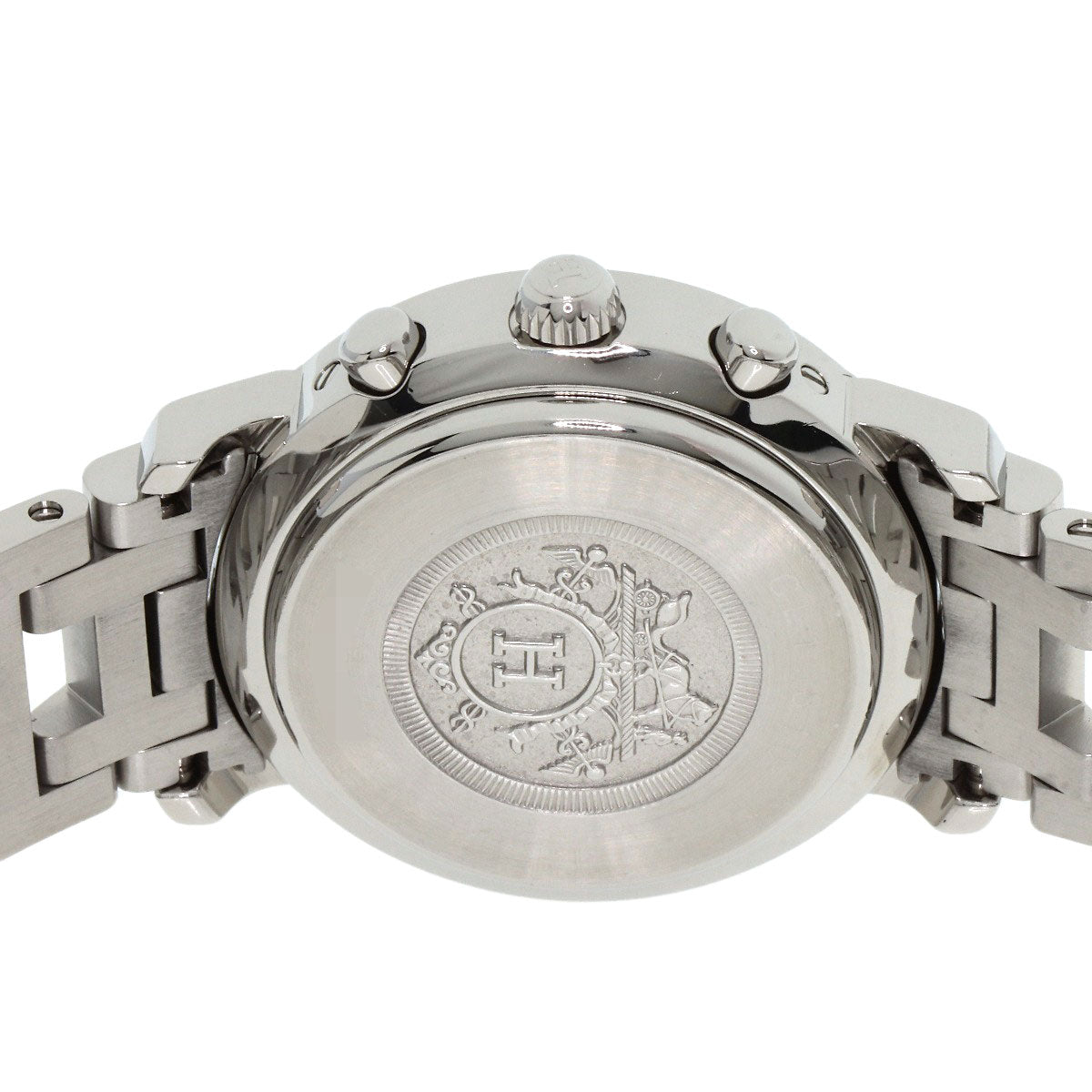 HERMES Clipper Chronograph Watches CL1.310 Stainless Steel/Stainless Steel Ladies