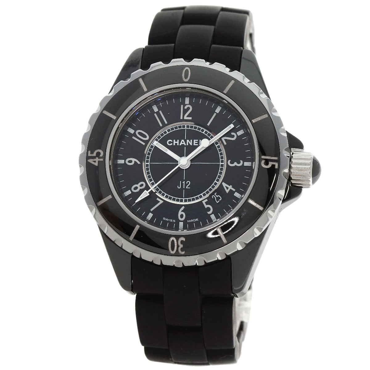 CHANEL J12 1.3" Watches H0681 Ceramic/Rubber Ladies