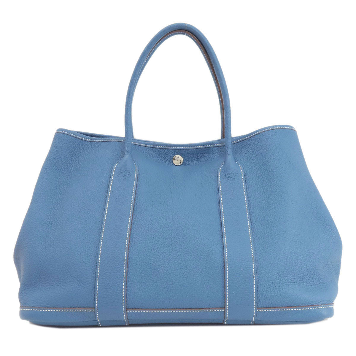 HERMES   Tote Bag Garden Party PM Blue Series SilverHardware Negonda Ladies