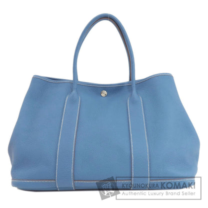 HERMES Garden Party PM Blue Series SilverHardware Tote Bag Negonda Ladies [Used]