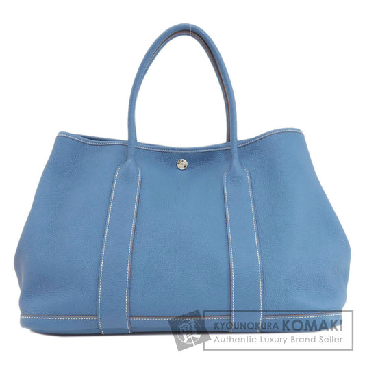 HERMES Garden Party PM Blue Series SilverHardware Tote Bag Negonda Ladies [Used]