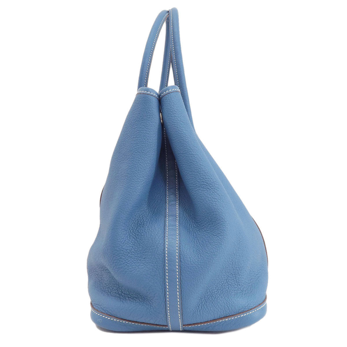 HERMES   Tote Bag Garden Party PM Blue Series SilverHardware Negonda Ladies