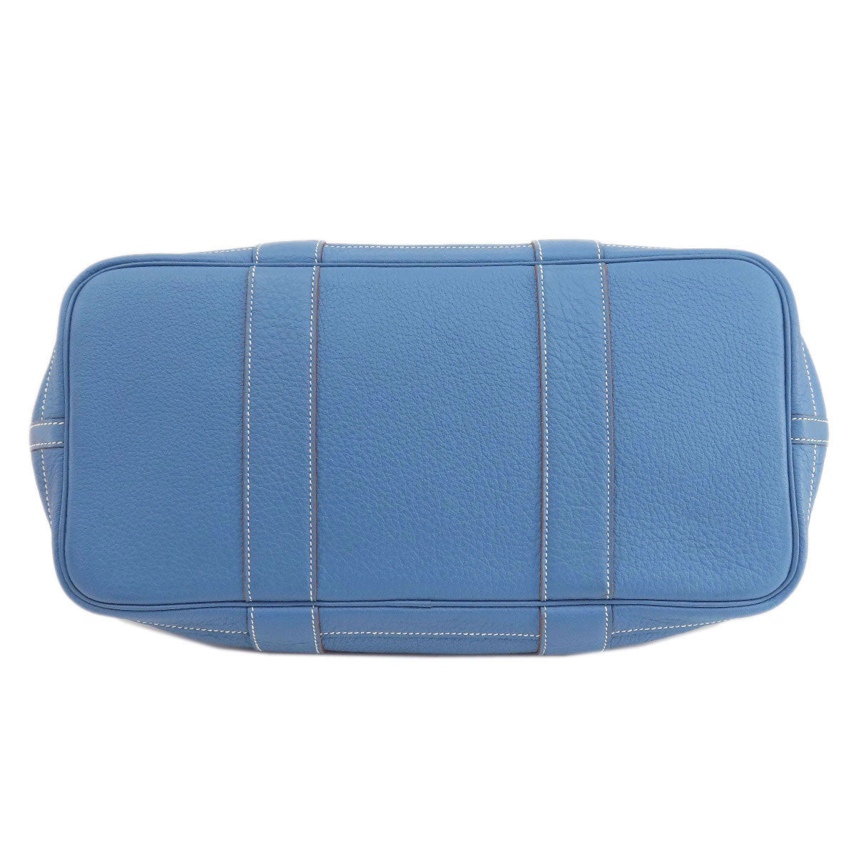 HERMES Garden Party PM Blue Series SilverHardware Tote Bag Negonda Ladies [Used]