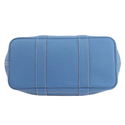 HERMES Garden Party PM Blue Series SilverHardware Tote Bag Negonda Ladies [Used]