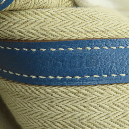 HERMES Garden Party PM Blue Series SilverHardware Tote Bag Negonda Ladies [Used]