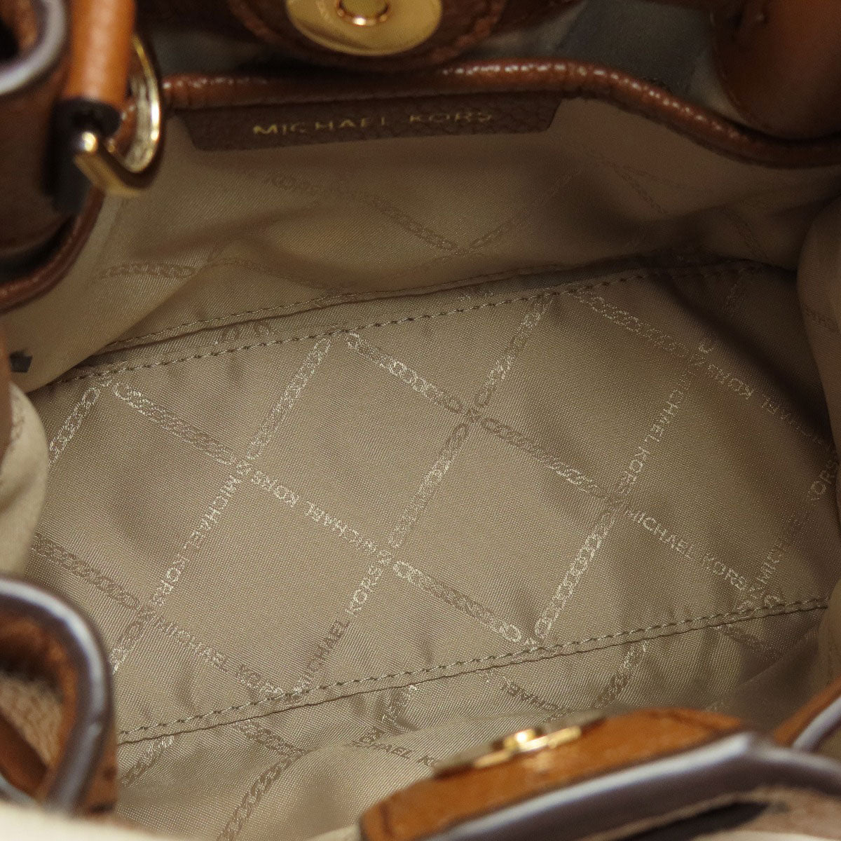 Michael Kors Logo Hardware 2WAY Handbag Leather Ladies [Used]