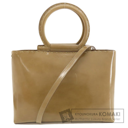 Salvatore Ferragamo   Handbag Logo 2WAY Leather Ladies