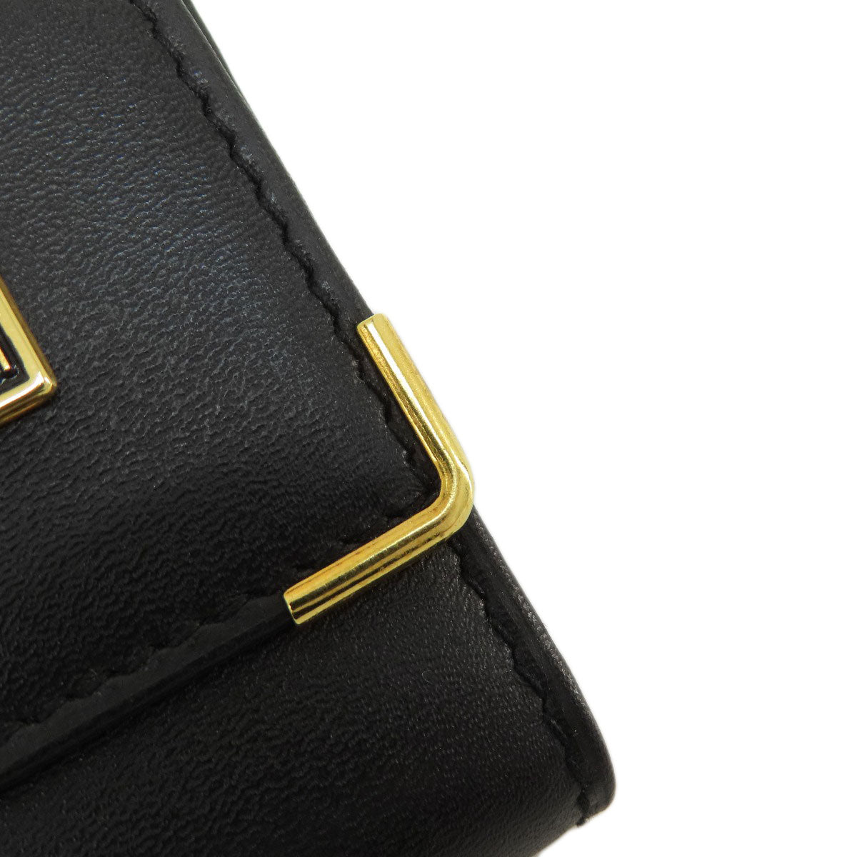Dunhill logo key holder Leather Ladies [Used]