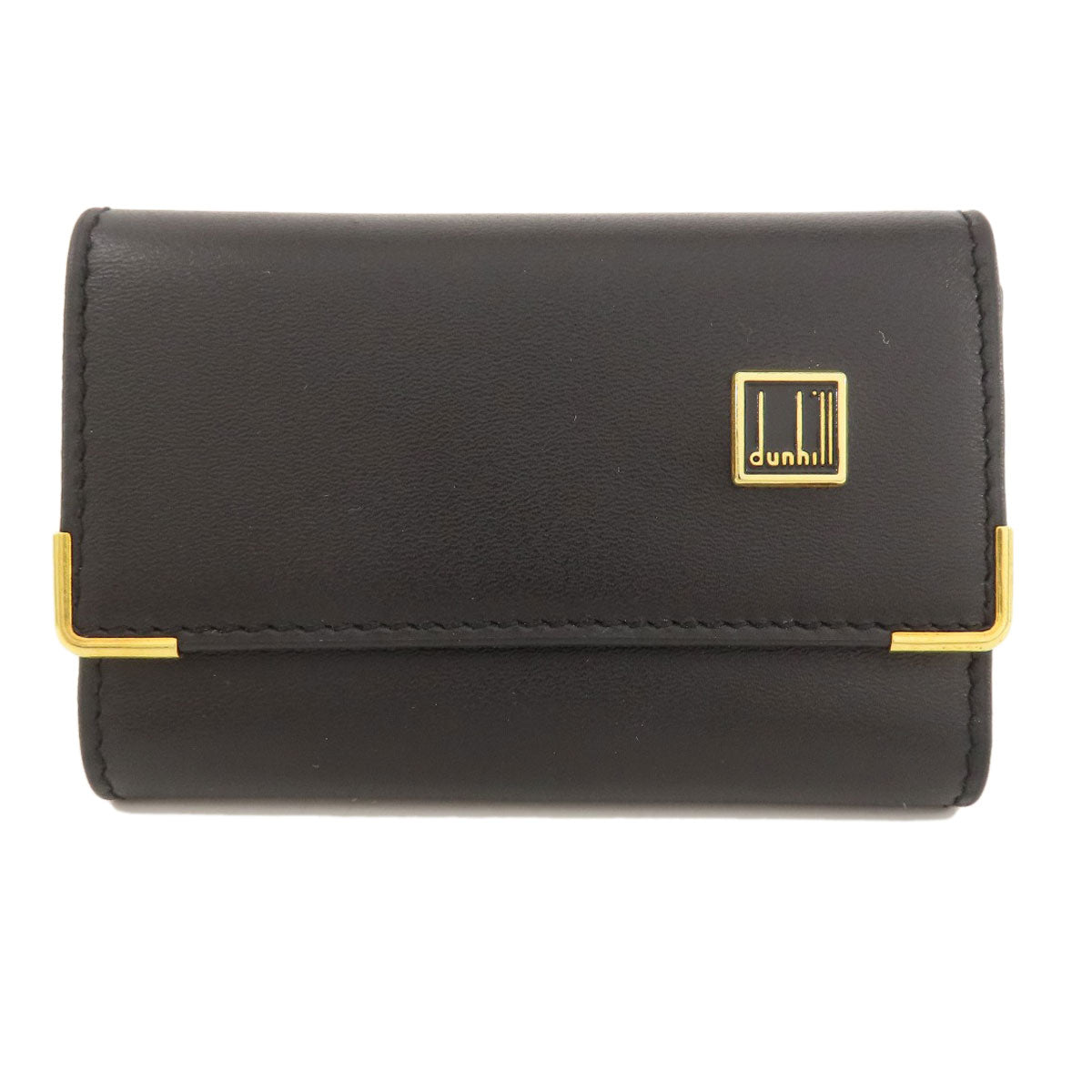 Dunhill logo key holder Leather Ladies [Used]