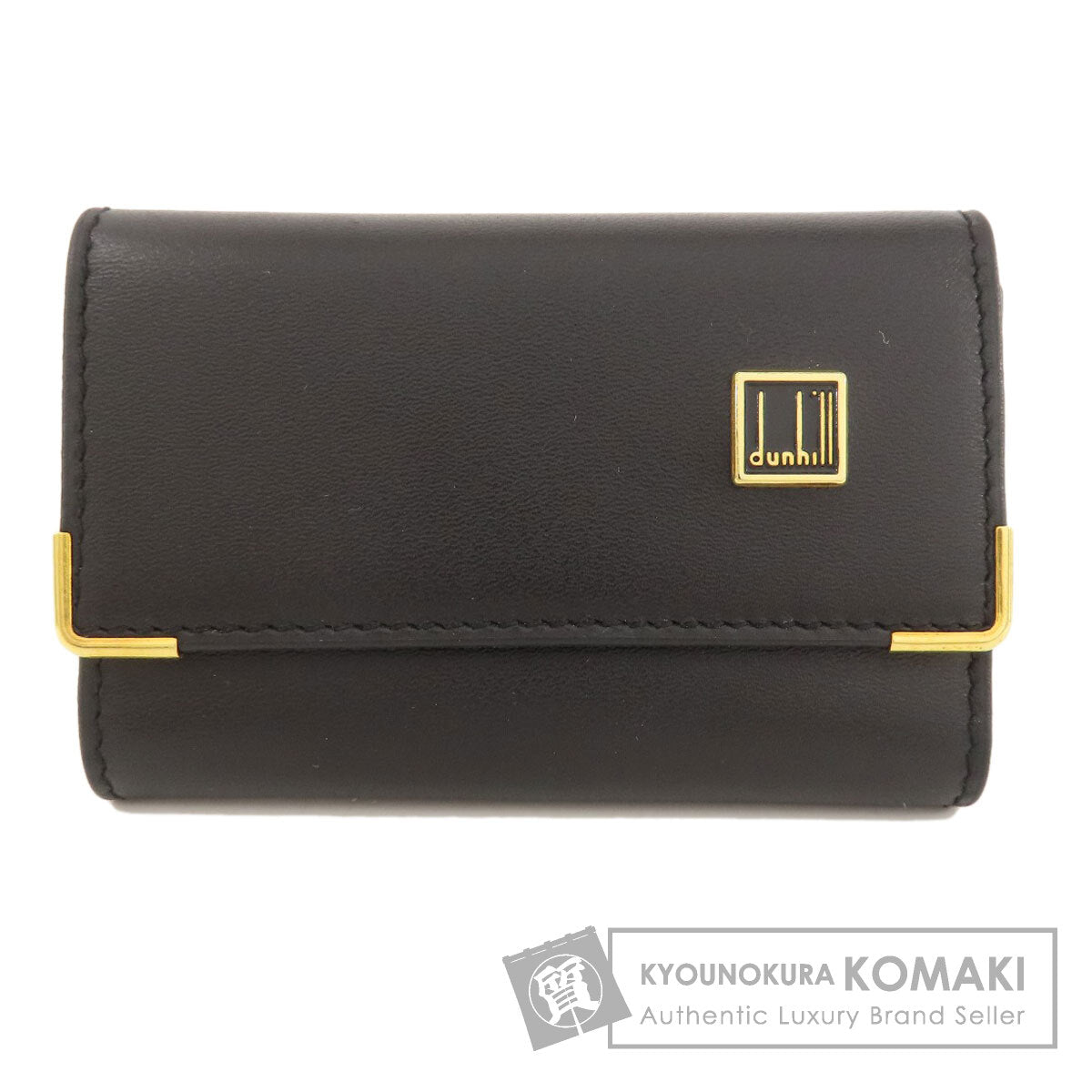 Dunhill logo key holder Leather Ladies [Used]