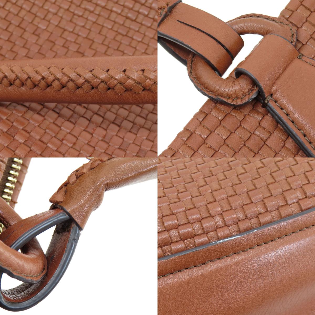 Cole Haan Woven Bag Tote Bag Leather Ladies [Used]