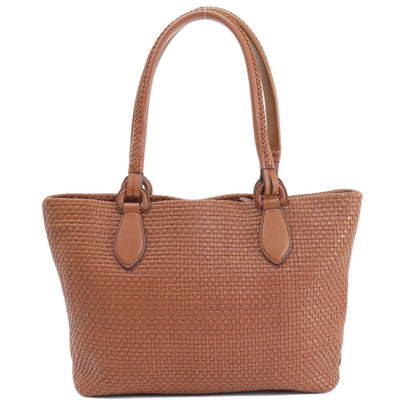 Cole Haan Woven Bag Tote Bag Leather Ladies [Used]