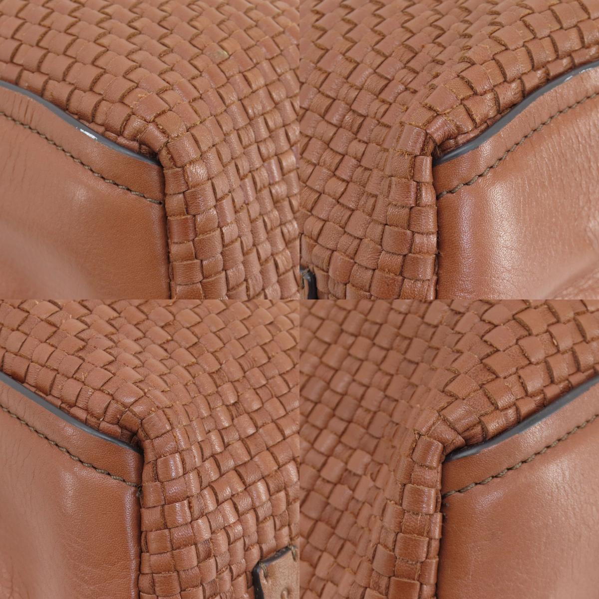 Cole Haan Woven Bag Tote Bag Leather Ladies [Used]