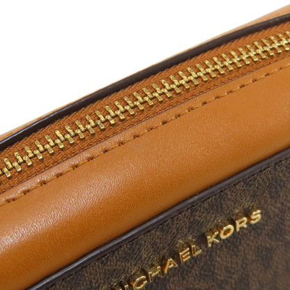 Michael Kors MK Signature ChainShoulder Shoulder Bag Leather Coated CanvasLadies [Used]