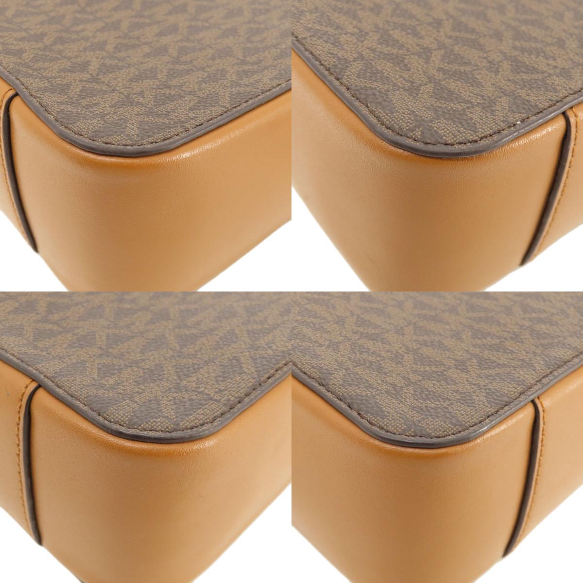 Michael Kors MK Signature ChainShoulder Shoulder Bag Leather Coated CanvasLadies [Used]