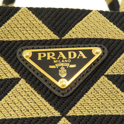 PRADA  1BA354 Handbag Logo Hardware 2WAY Canvas Ladies