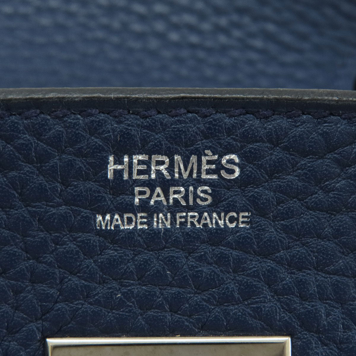 HERMES   Handbag Birkin 30 Blue SilverHardware Taurillon Clemence Ladies