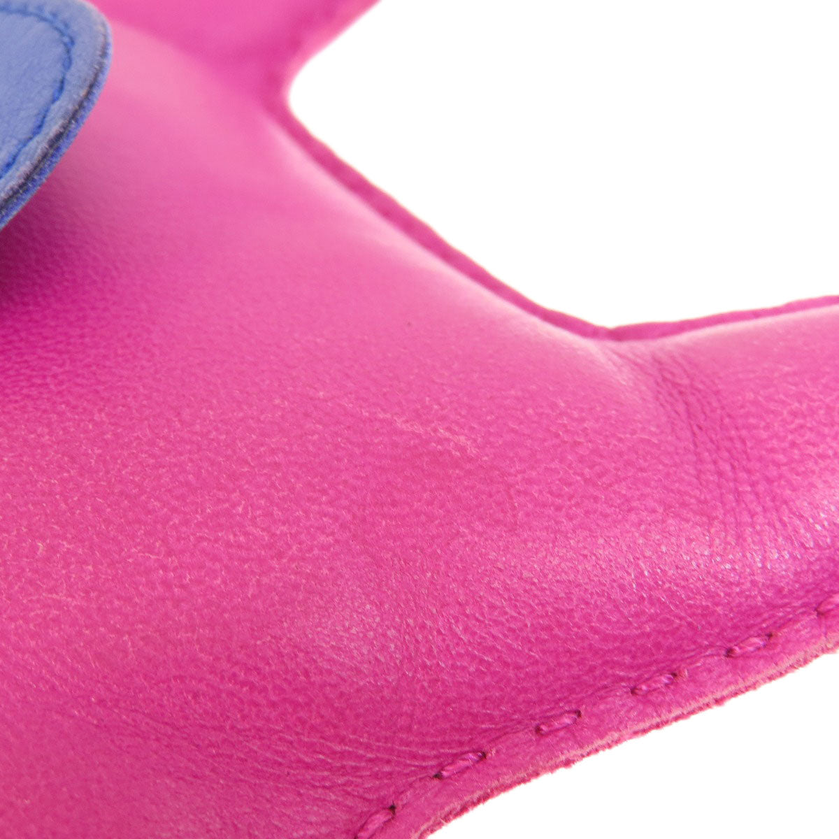 HERMES Rodeo Charm MM Rose Purple Electric Malachite key ring Anyo Miro Ladies [Used]