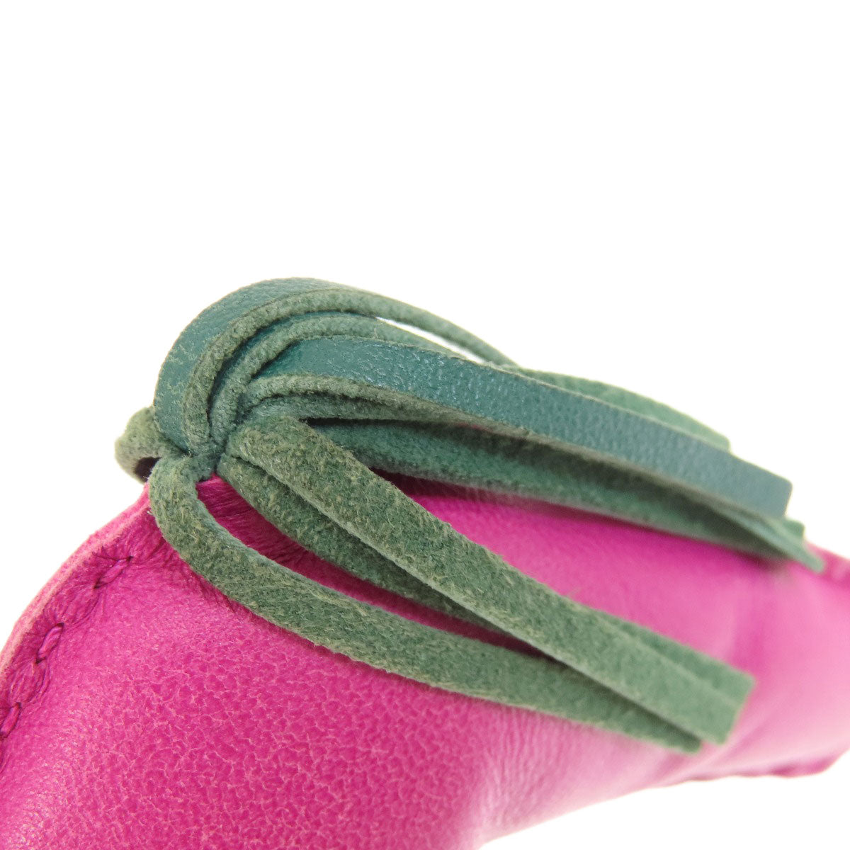 HERMES Rodeo Charm MM Rose Purple Electric Malachite key ring Anyo Miro Ladies [Used]