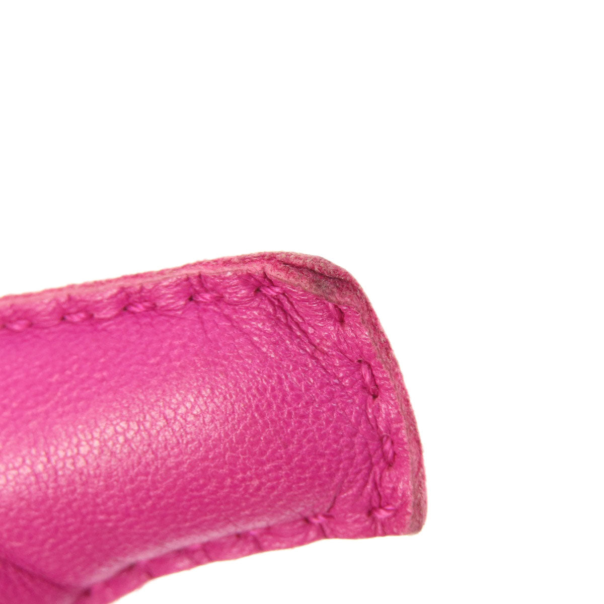 HERMES Rodeo Charm MM Rose Purple Electric Malachite key ring Anyo Miro Ladies [Used]