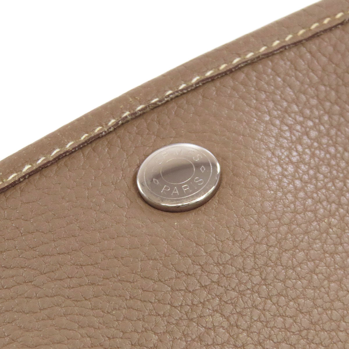 HERMES Garden Party PM Etoupe SilverHardware Tote Bag Negonda Ladies [Used]