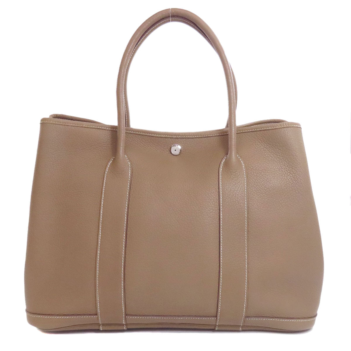 HERMES Garden Party PM Etoupe SilverHardware Tote Bag Negonda Ladies [Used]