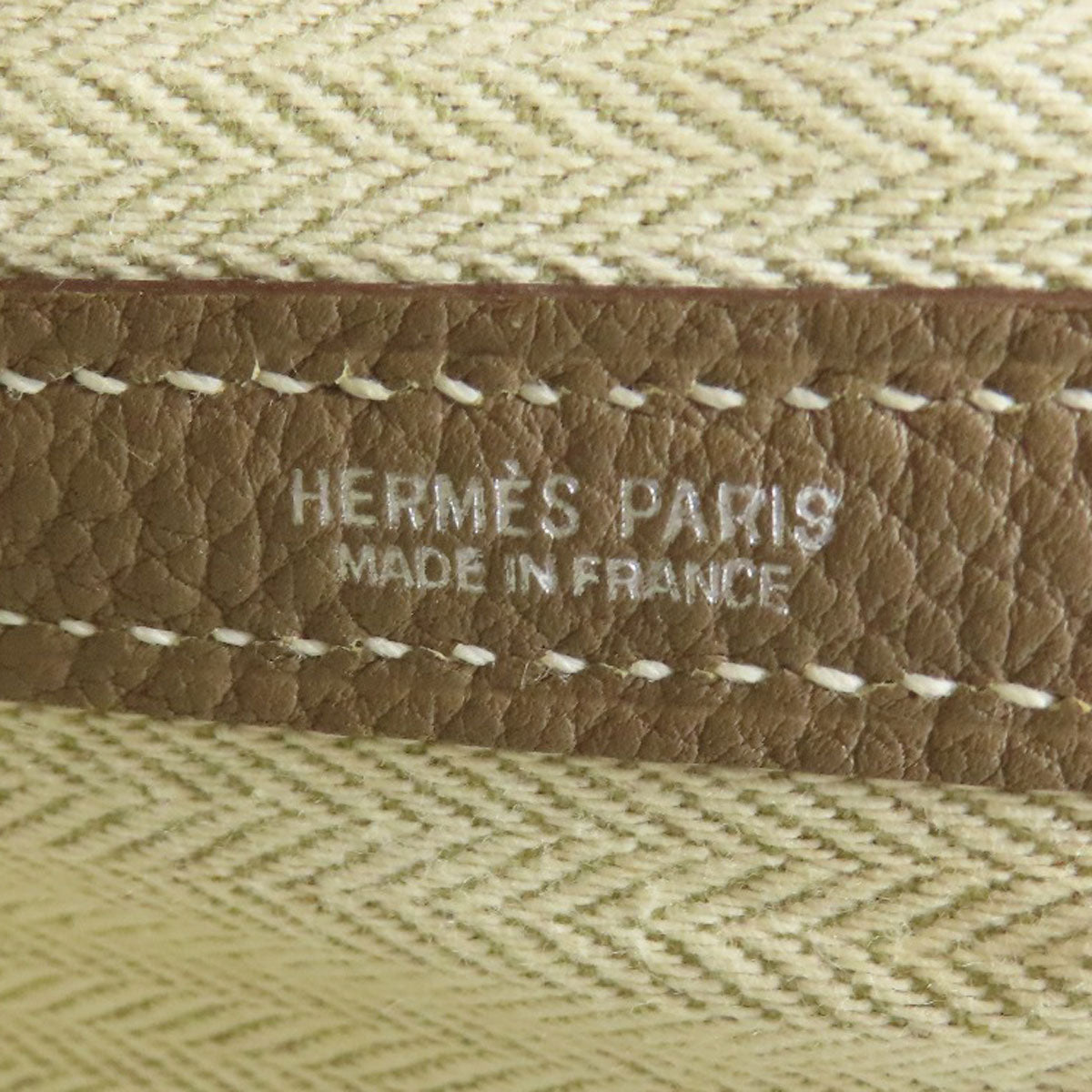 HERMES Garden Party PM Etoupe SilverHardware Tote Bag Negonda Ladies [Used]