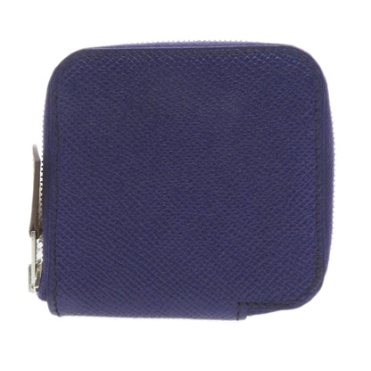 HERMES Azap Silkin Mini Compact SilverHardware coin purse Epsom Ladies [Used]