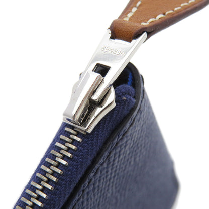 HERMES Azap Silkin Mini Compact SilverHardware coin purse Epsom Ladies [Used]